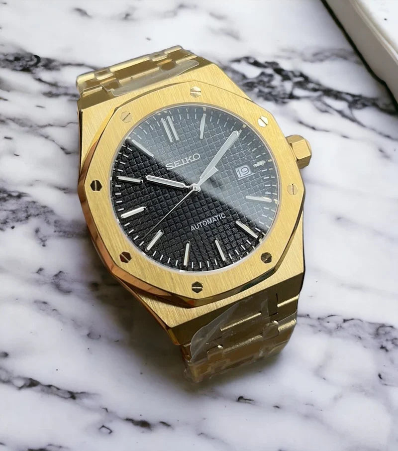 Royal Seikoak Gold (schwarzes Zifferblatt)