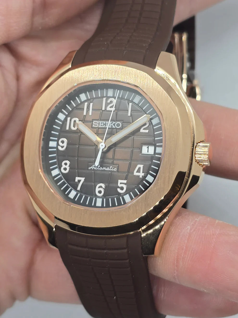 AQUANAUT MOD ROSE GOLD MARRON