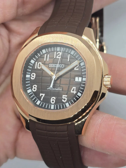 AQUANAUT MOD ROSE GOLD MARRON