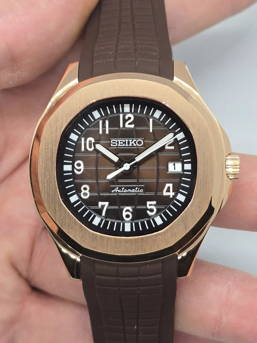 AQUANAUT MOD ROSE GOLD MARRON