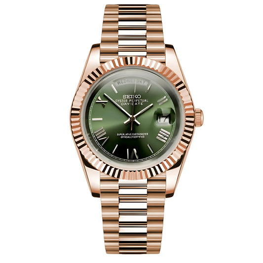 Seikodate Roségold olivgrün römisch