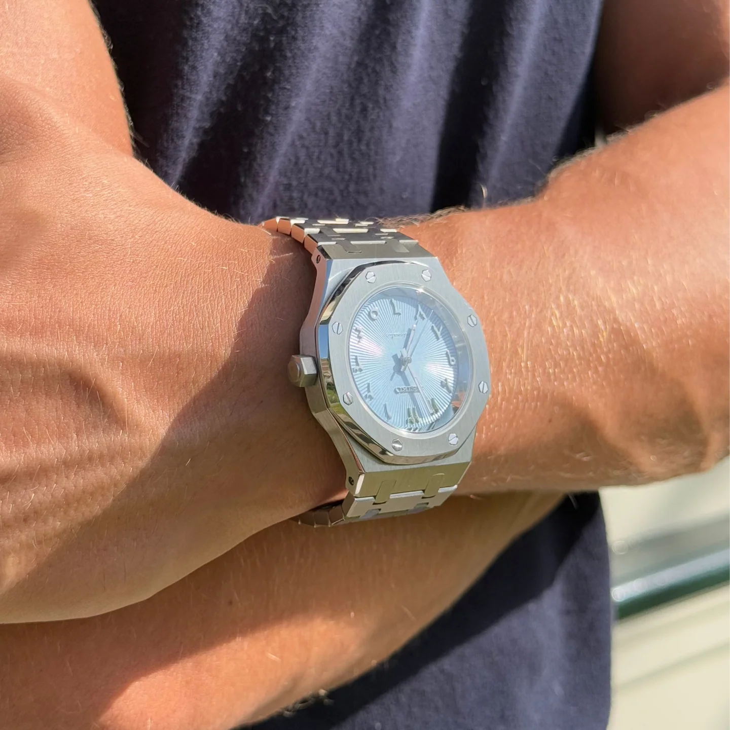 Royal Seikoak bleu glacier arabe