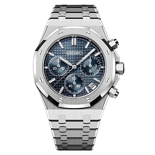 Royal Seikoak blauer Chronograph