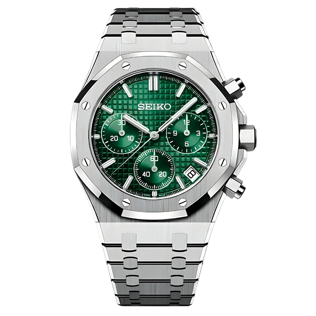 Chronographe Royal Seikoak vert