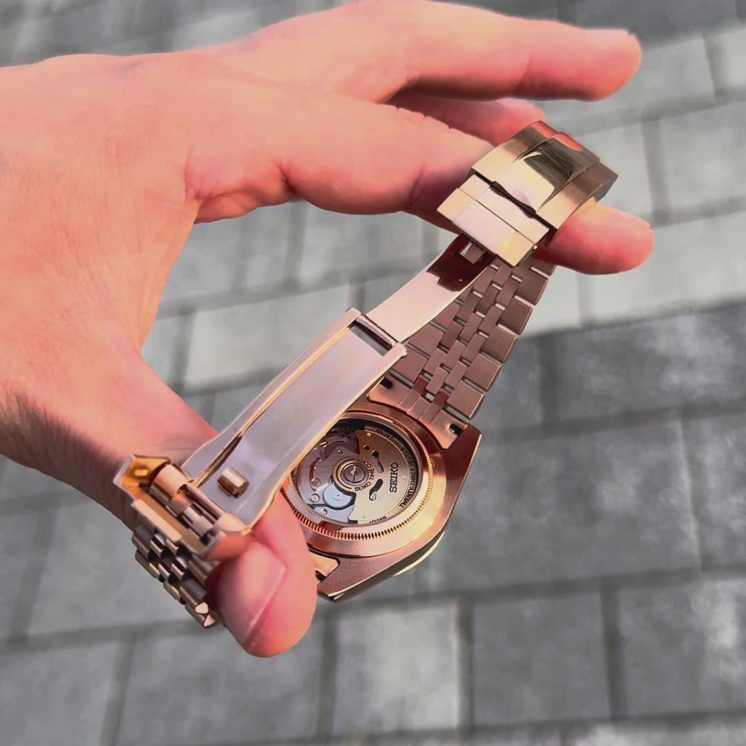 Seikojust rosé gold green palm