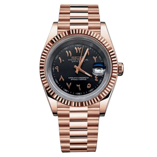 Seikojust schwarz roségold arabisch